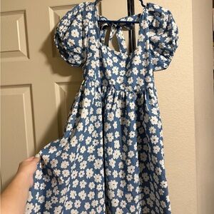 Baltic Born Blue and White Tie Front Sundress